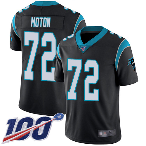 Carolina Panthers Limited Black Men Taylor Moton Home Jersey NFL Football #72 100th Season Vapor Untouchable->carolina panthers->NFL Jersey